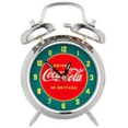 Coca Cola Silvertone Twin-Bell Alarm Clock