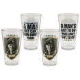John Wayne - "Duke" 4 pc. 16 oz. Glass Set