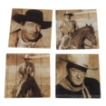 John Wayne - 4 pc Glass Coaster Set
