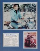Elvis - Motorcycle Matted Photo