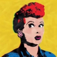I Love Lucy - Yellow Pop Art Canvas Art