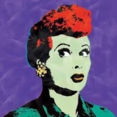 I Love Lucy - Purple Pop Art Canvas Art