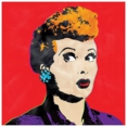 I Love Lucy - Red Pop Art Canvas Art
