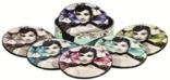 Audrey Hepburn - Set of 6 Color Coasters
