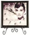 Audrey Hepburn - Porcelin Clock with Stand