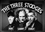 Three Stooges - Marquee B/W Magnet
