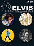 Elvis - Four Pack Round Magnets #2
