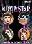 Audrey - Round Magnet Four Pack