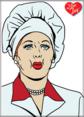 I Love Lucy - Chocolate Face Cartoon Magnet