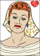 I Love Lucy - Stomping Grapes Cartoon Magnet