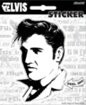 Elvis Presley - Black and White Sticker