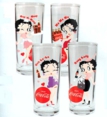 Betty Boop - Coca-Cola 4 pc 10 oz Glass Set