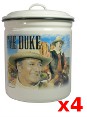 Jown Wayne - Enamelware Canister 4 piece set