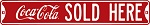 Coke "Sold Here" Street Sign