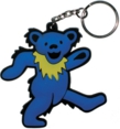 Grateful Dead - Blue Bear Rubber Keychain