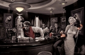 Dean, Elvis, Marilyn, Bogart Java Dreams Poster