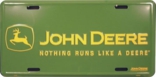 John Deere License Plate