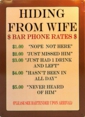 Hiding From Wife