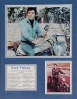 Elvis - Motorcycle Matted Photo