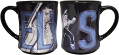Elvis- Blue Suede Shoes Embossed Mug