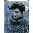 Elvis- Blue Sweater Throw