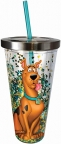 Scooby Doo Glitter Cup w/ Straw