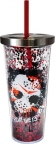 Friday the 13th- Jason Glitter Cup w/ Straw