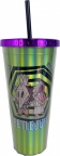 Beetlejuice Adam & Barbara Foil Cup + Straw
