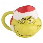 Dr. Seuss- Santa Grinch Sculpted Mug