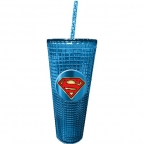Superman Diamond 20 oz. Acrylic Cup with Straw