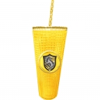 Harry Potter- Hufflepuff Diamond Cup w/ Straw