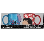 Lilo & Stitch Kiss 3D Ceramic 2 Pack Set