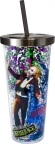 Beetlejuice Glitter Cup w/ Straw