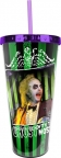 Beetlejuice Foil Cup w/ Straw