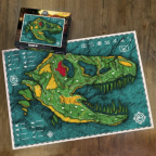 Jurassic World Map 1000 Piece Puzzle