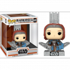 Star Wars: The Mandalorian- Bo-Katan Kryze on Throne Deluxe Pop!