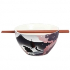 Godzilla Scenic Ramen Bowl & Chopsticks