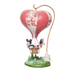 Jim Shore- Mickey & Minnie Heart-Air Balloon Ride Figurine