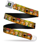 Scooby Doo- Character Faces Seatbelt Belt