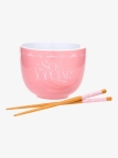 Wicked- Glinda Ramen Bowl with Chopsticks