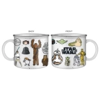 Star Wars Illustrated Characters 20oz Ceramic Camper Mug