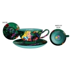 Alice in Wonderland 12 oz Ceramic Tea Cup & Saucer Set