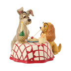 Jim Shore: The Lady & the Tramp Spaghetti Scene LED Figure