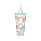 Care Bears Watercolor Rainbow Balloon 24oz Plastic Cold Cup