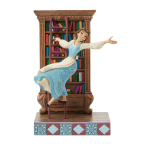 Jim Shore: The Beauty & the Beast- Belle w/ Bookcase Figurine