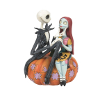 Jim Shore: The Nightmare Before Christmas- Jack & Sally on Pumpkin Figurine