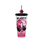 Buffy Graveyard Scene 24oz Plastic Cold Cup w/ Lid & Topper