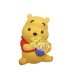 Winnie the Pooh with Hunny Pot 3D Foam Magnet