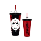 Friday the 13th Splatter Jason Mask 24oz Plastic Cold Cup