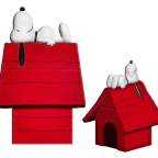 Peanuts- Snoopy on Doghouse Snack Jar
